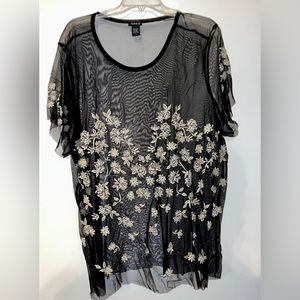 Torrid Sheer Floral Top